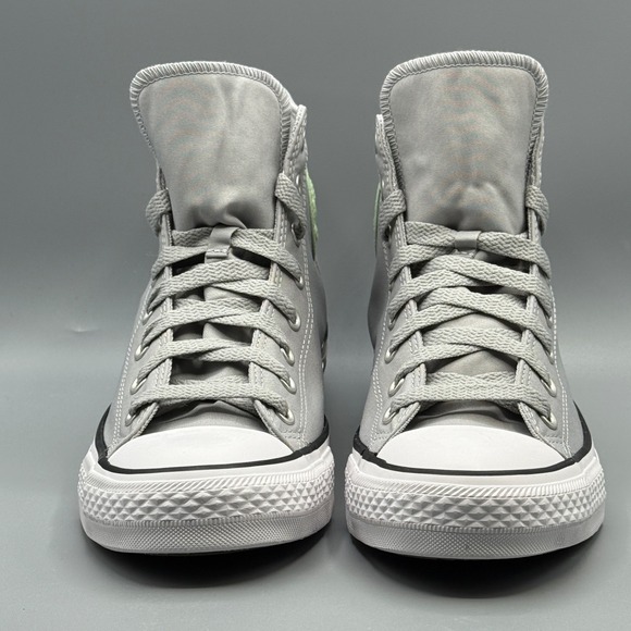 Converse Men's 12 Sneakers Grey Sour Glow Polyester Suede CTAS Hi Chucks A10497F - Picture 5 of 13